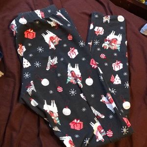 ⭐ BOGO ⭐ Llama Christmas Leggings